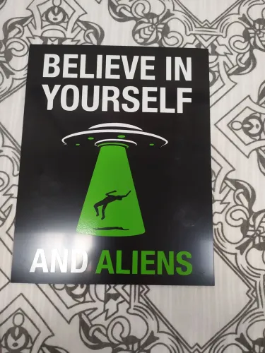 Placa decorativa Alienígena aliens