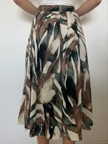 Saia Midi Estampada P