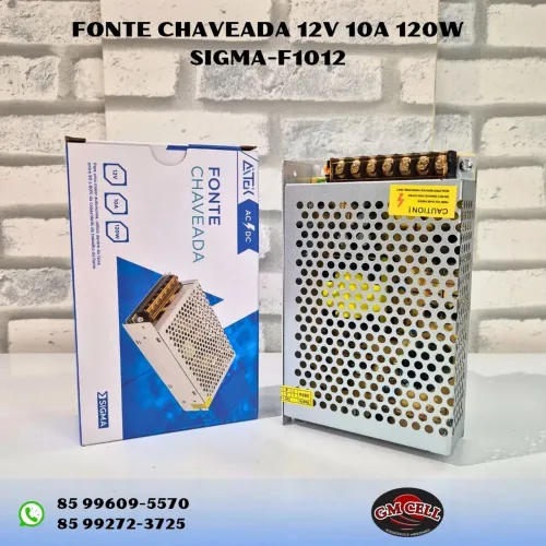 Fonte chaveada 12v 10a simag