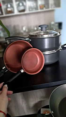 Kit de panelas usadas antiaderente 6 peças 