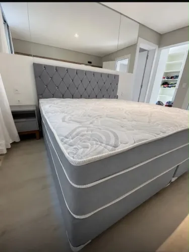 Colchão Magnetico king size com box e cabeceira por 5 mil