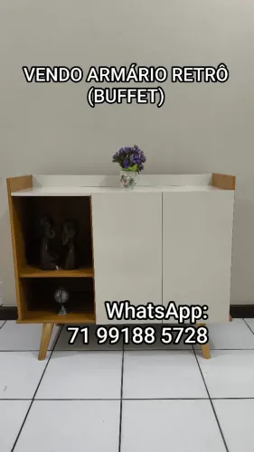 Armario Retrô de Sala ou Cozinha, também serve como Raque