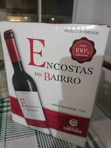 Vinho encostas do bairro português em in box de 5lt