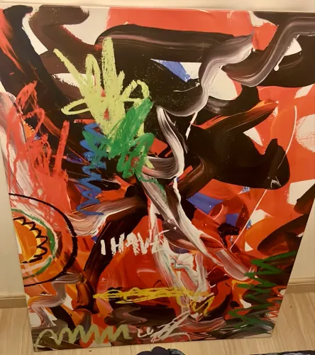 Quadro Abstrato 160x120cm Urban Arts ABS TRIZ