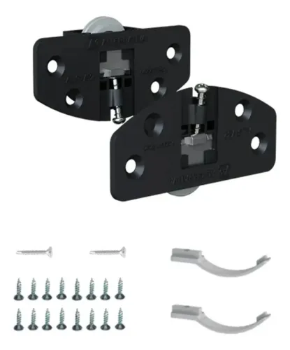Kit Sistema 4 Roldanas AL32 Para Portas De Correr Internas Alternativa
