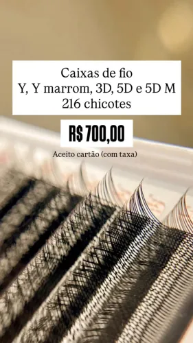 Material extensão de cílios 