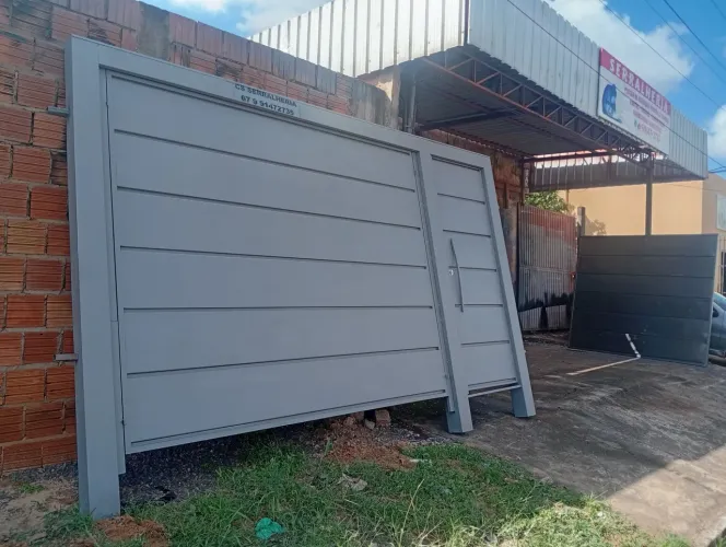 Portão de elevação barato $2.599 4 metros chapa 18