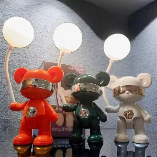 Luminária de Mesa Infantil Urso (Proteção Ocular)
