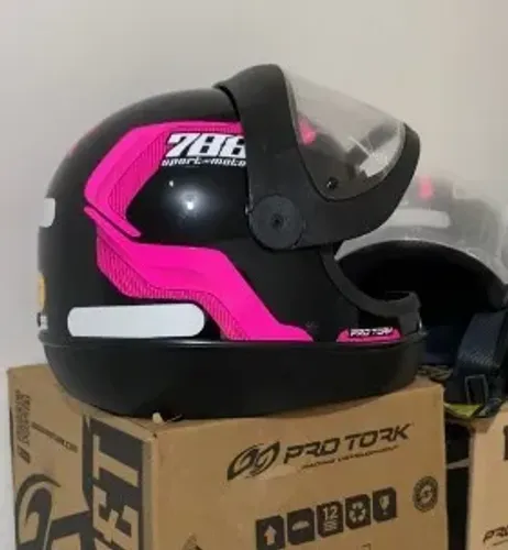 Capacete Feminino SM Pro Tork San Marino Rosa 56