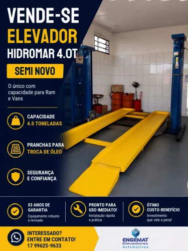 Elevador para troca de óleo!
