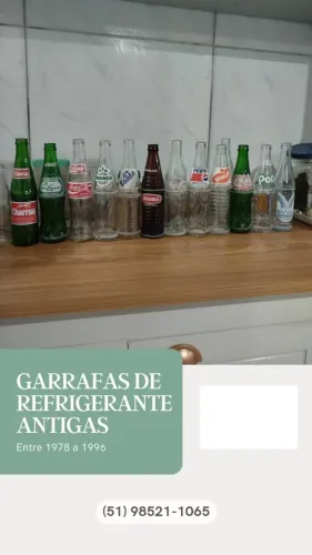 Kit com 3 Garrafas de Refrigerante para Colecionador