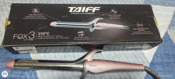 Vendo modelador Taiff, ideal para fazer cachos e ondas com praticidade.