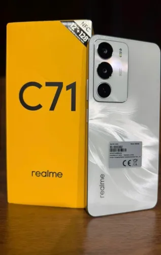 Smartphone Novo - Top - 256Gb/8gb Ram - Realme C71 Lançamento - Branco - White 