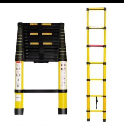 Escada Telescópica Articulada de Aluminio 3.8m Até 150kg Prática Segura