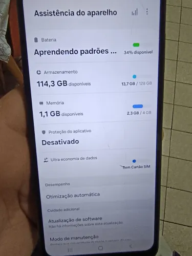 Samsung Galaxy A23 5G 128GB Preto ? Vidro Trincado (Tela e Touch 100%)