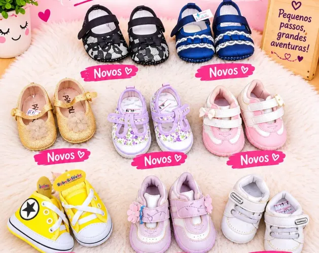 Sapatinhos de bebê menina