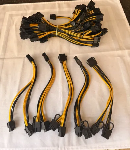 Cabo conversor 8 pinos para duplo 6+2