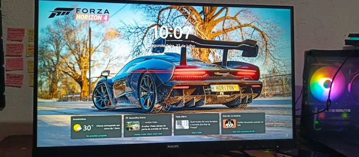 Monitor de 21.5 polegadas+ cabo HDMI de alta resolução 
