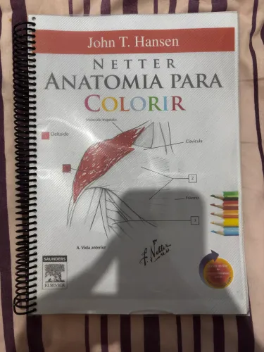 Vende- se livro ?Netter Anatomia Para Colorir"