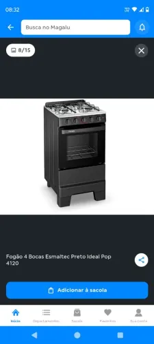 Fogão 4 bocas novo na caixa