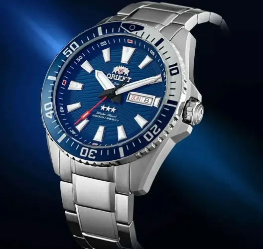 Relógio Orient Automático Sport Sea 3 Estrelas Azul 