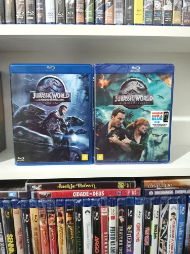 Jurassic world e Jurassic world reino ameaçado blu-ray