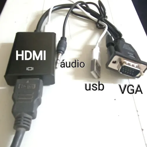 Conversor VGA PARA HDMI COM ÁUDIO 