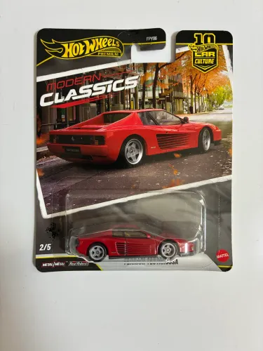 Hot Wheels premium modern clássica Ferrari testarossa