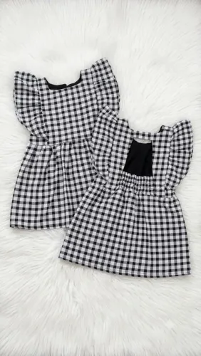 Vestido xadrez bebe