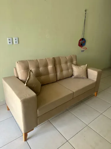 Sofá retrô 3 lugares da fábrica pronta entrega