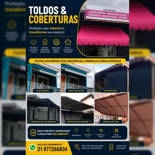 Toldos e coberturas em geral