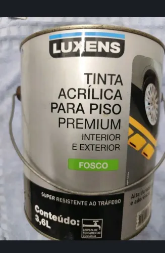 Tinta Acrílica para piso Azul fosco
