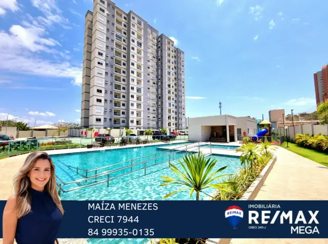 Apart. semi mobiliado no Cond. La Playa Residence em Ponta Negra, 2 dorms c/ suíte