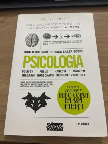 Livro tudo o que você precisa saber sobre psicologia