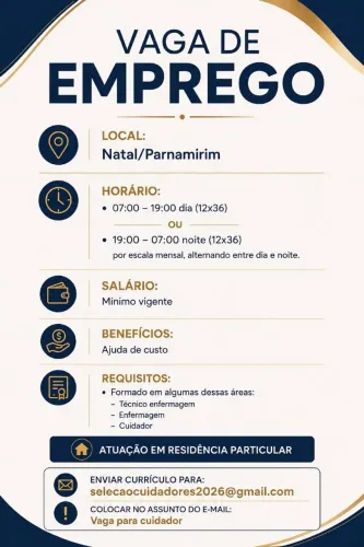 Vaga para cuidar de um autista nível 3 de suporte não verbal / 14 anos