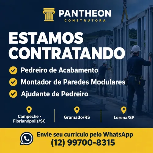 Pedreiro / Ajudante / Montador