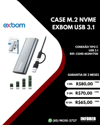 Case M.2 NVME USB 3.1