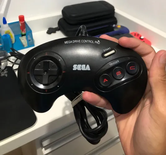 Controle SEGA Mega Drive 3 Botões