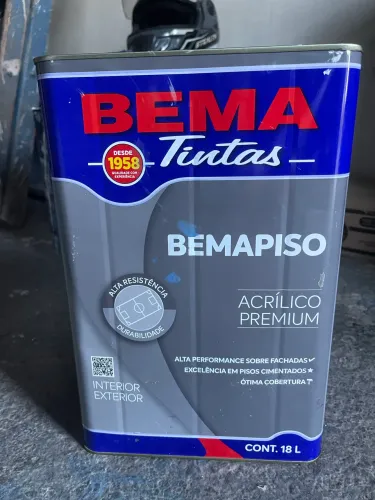 Tinta bema cor azul e verde 18litros