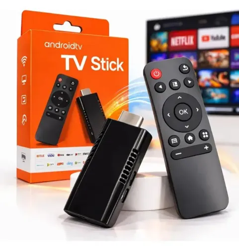 Tv Stick Android 4K 128gb canais Tv liberado s+ filmes e séries 