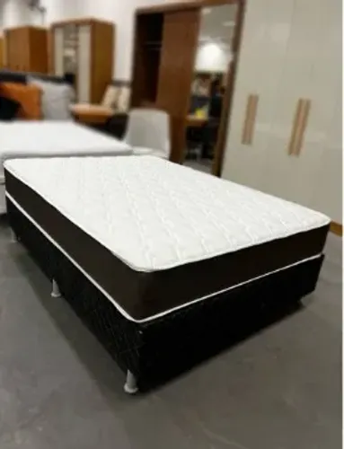 Cama Box Casal + Colchão 24cm Molas Ensacadas PROMOÇÃO