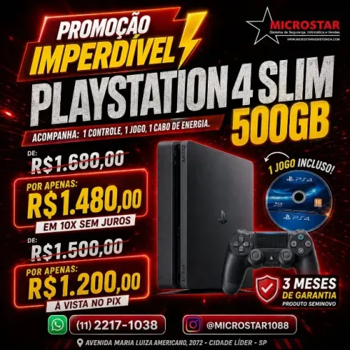 Playstation 4 slim PROMOÇÃO