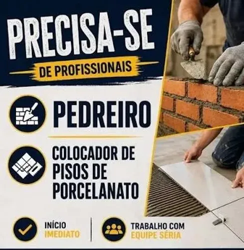 Pedreiro disponível