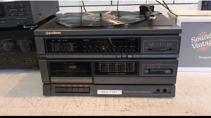 Gradiente MS-5 Stereo Music system década de 80 usado leia a descrição 