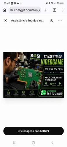 Conserto de vide games