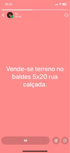 Vendo terreno ou negocio em veículo