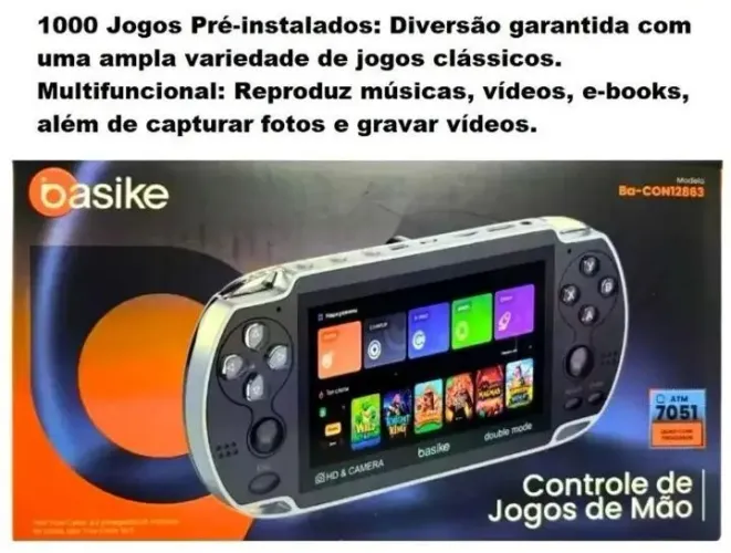 Vídeo Game portátil Basike ,com 1000 jogos pre estalando