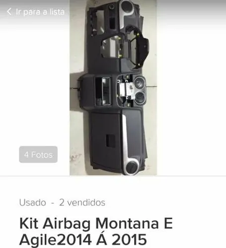 Airbag Montana/agile 14/5 completo