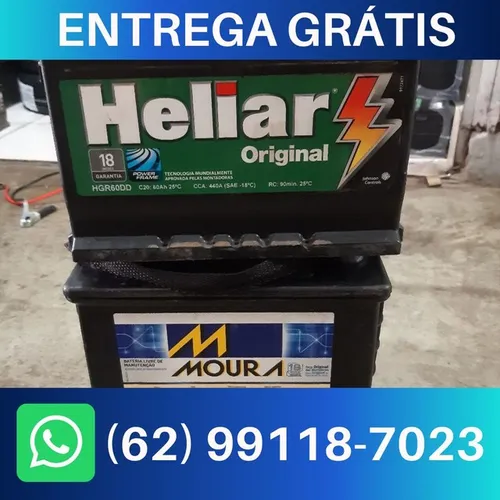 Bateria Usada Da Moura, Heliar, Acdelco (Bateria usada 60 Amperes)