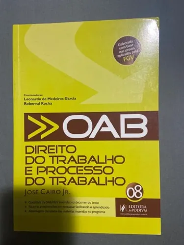 Livro Direito do trabalho e processo do trabalho 
